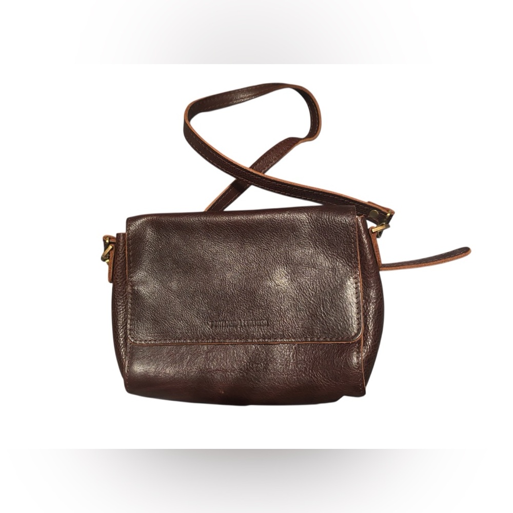 Portland Leather Dark Brown Crossbody Shoulder Bag